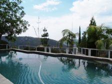 Canyon side pool with view west